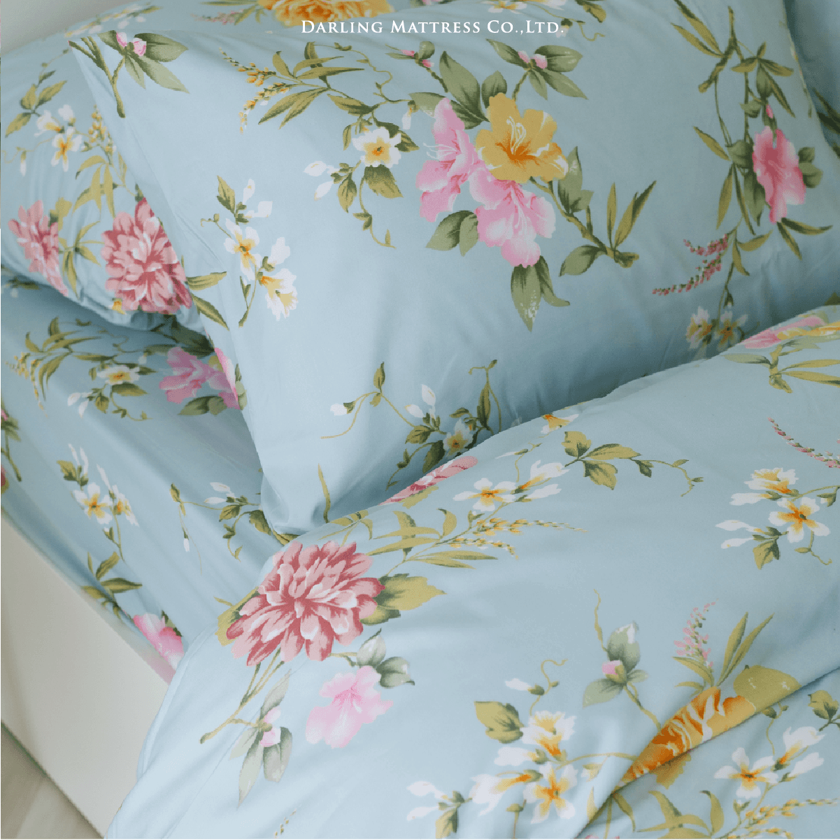 ชุดผ้าปูผ้านวม 6 ฟุต DARLING MATTRESS รุ่นลายดอกไม้ ลายซีเคร็ทการ์เด้น_4